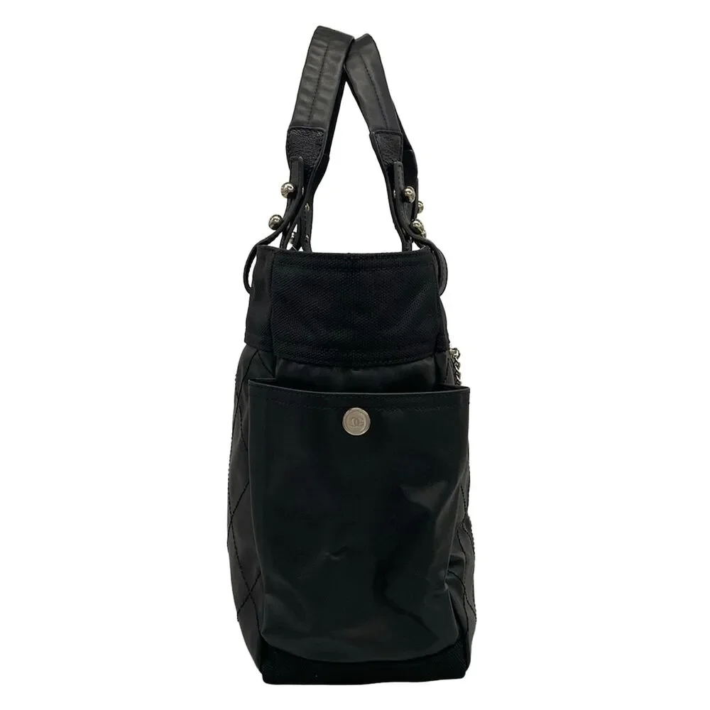 Chanel Paris Biarritz Tote GM Tote Bag Coated Canvas Nylon